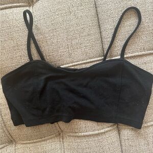 Large Black Bralette with cute straps on back